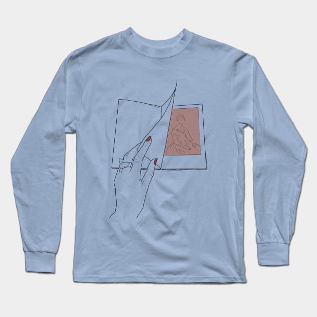 "flipping through the album" Long Sleeve T-Shirt by Mashas01ar